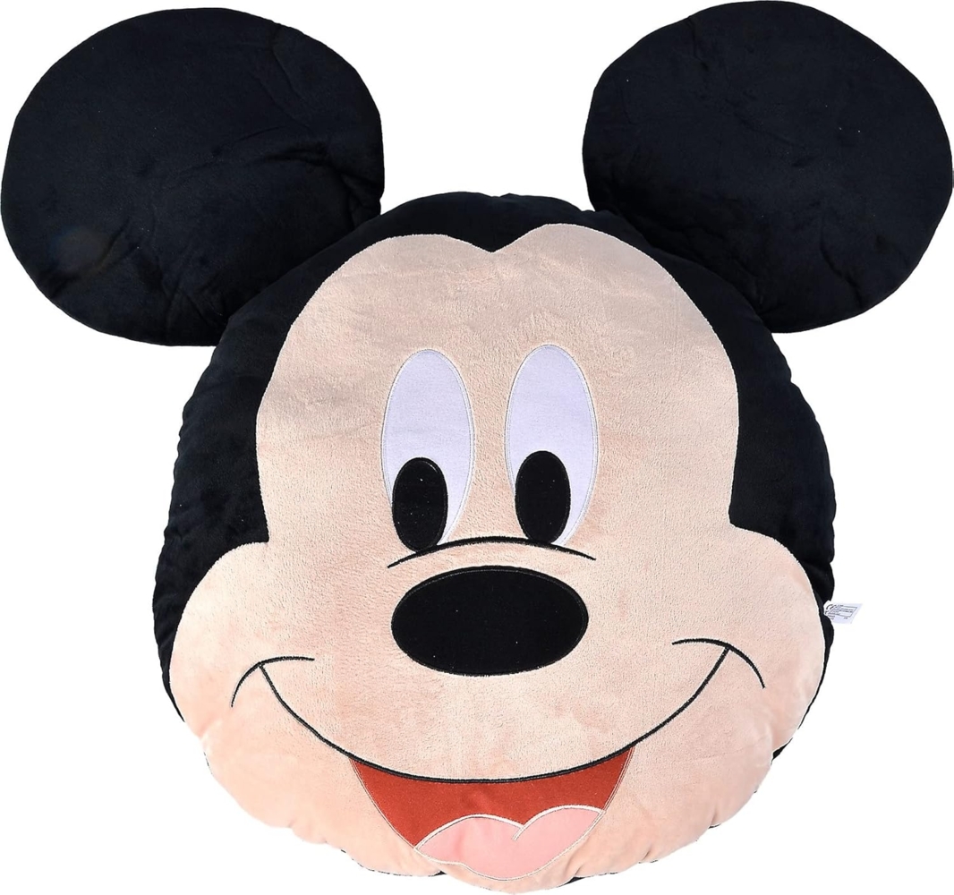 Simba 6315874373 - Disney Mickey Kissen, 50x50cm, Kinderzimmer Deko, Sitzkissen, Kuschelecke Bild 1