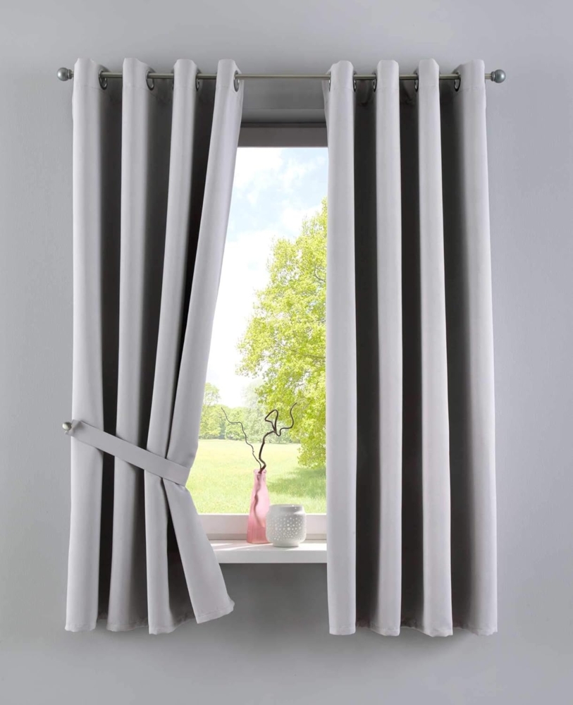 Gardinenbox Verdunkelungsvorhang (2 St), Ösen, verdunkelnd, Polyester, »NewYork« Thermo-Gardinen Blackout 201920600-2 Bild 1