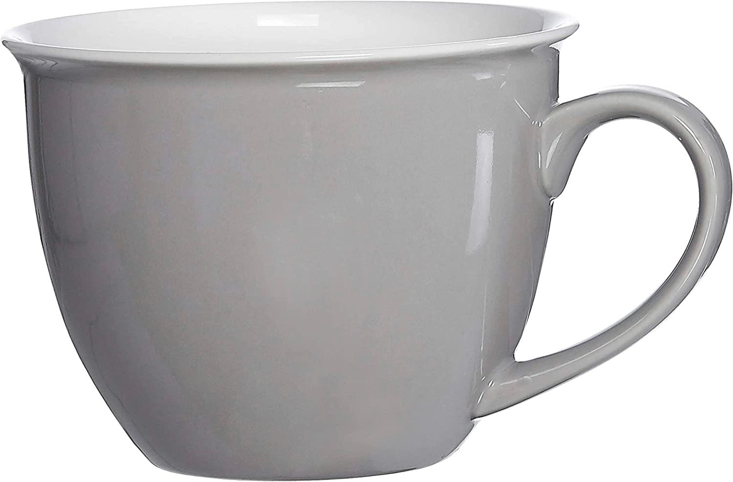 Ritzenhoff & Breker Doppio Jumbo Obere, Obertasse, Ober Tasse, Geschirr, Porzellan, Grau, 350 ml, 576818 Bild 1