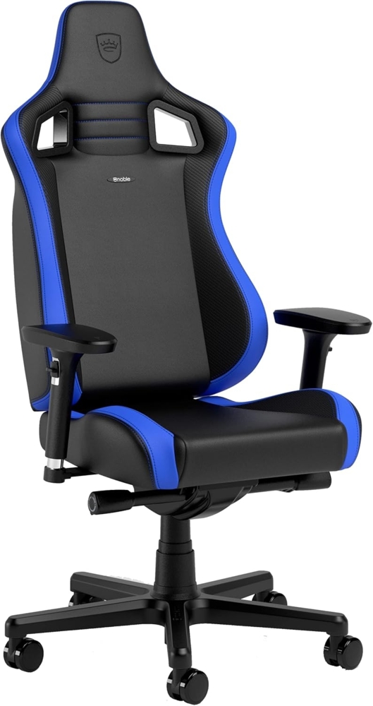 noblechairs EPIC Compact Gaming Stuhl - schwarz/carbon/blau Bild 1