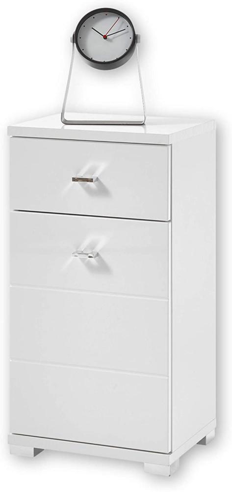 Kommode Badschrank Seitenkommode Unterschrank ca. 38 x 73 x 30 cm POOL Weiß Bild 1