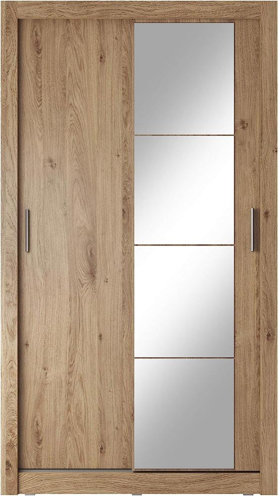Schwebetürenschrank Kleiderschrank AR-06 ARTI Garderobenschrank mit Spiegel Schiebetürenschrank (Shetland Eiche) Bild 1