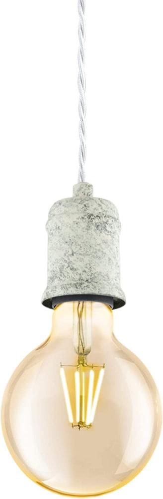 Eglo 32533 Pendelleuchte 1 flammig E27 WEISS GEKALKT GRAU YORTH Bild 1