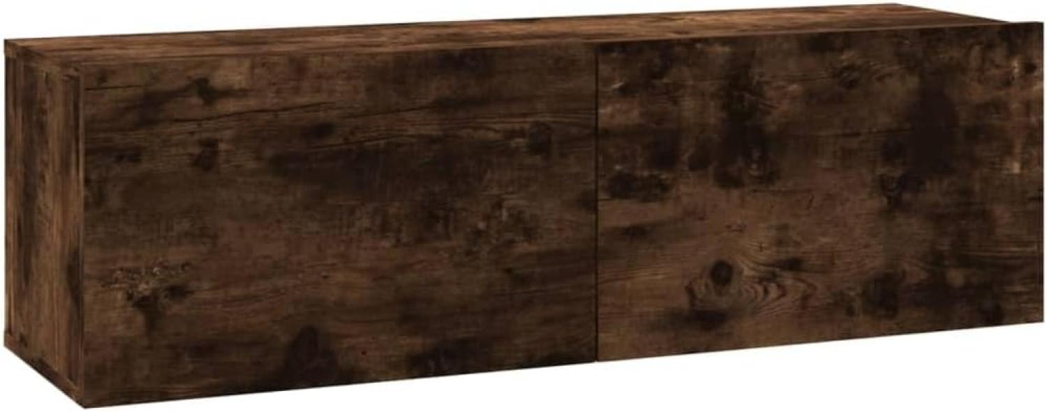 vidaXL TV-Wandschrank Räuchereiche 100x30x30 cm Holzwerkstoff 815096 Bild 1