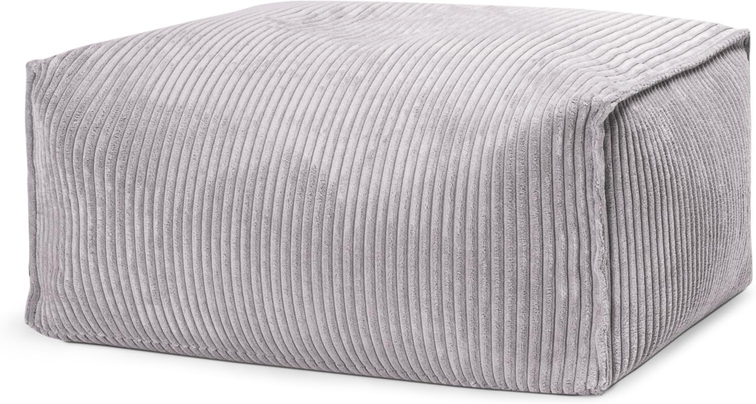 Sitting Point Sitzsack Shara ROLL Cord in grau Bild 1