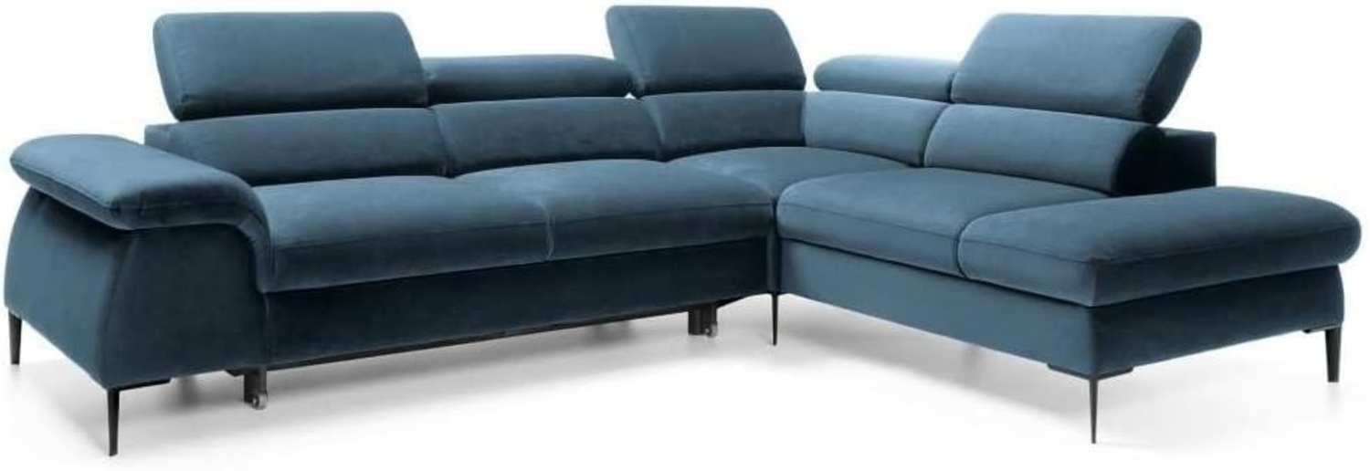 Designer Sofa Vela mit Schlaffunktion Blau Rechts Bild 1