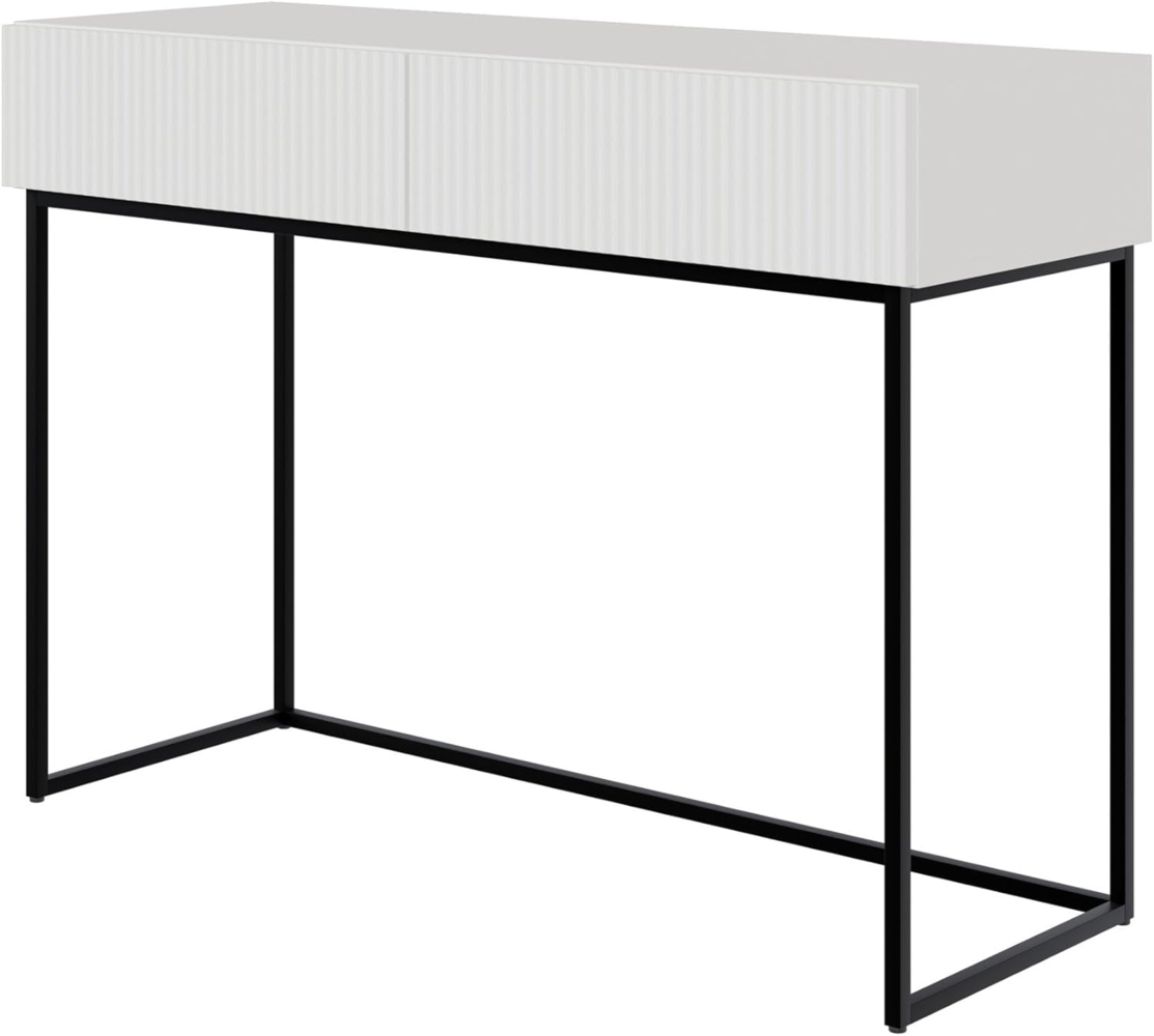 Selsey 'Veldio' Schminktisch mit 2 Schubladen, weiß, ca. 79 x 110 x 40 cm Bild 1