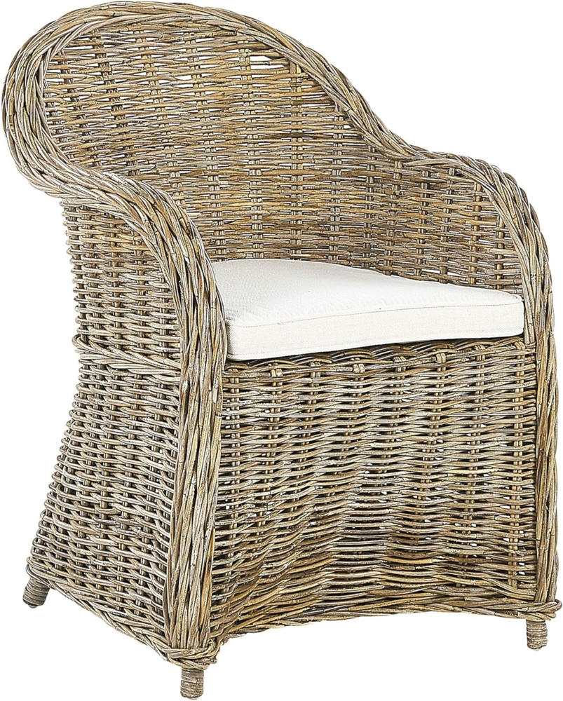 Garten Sessel SUSUA Rattan Natürlich Bild 1
