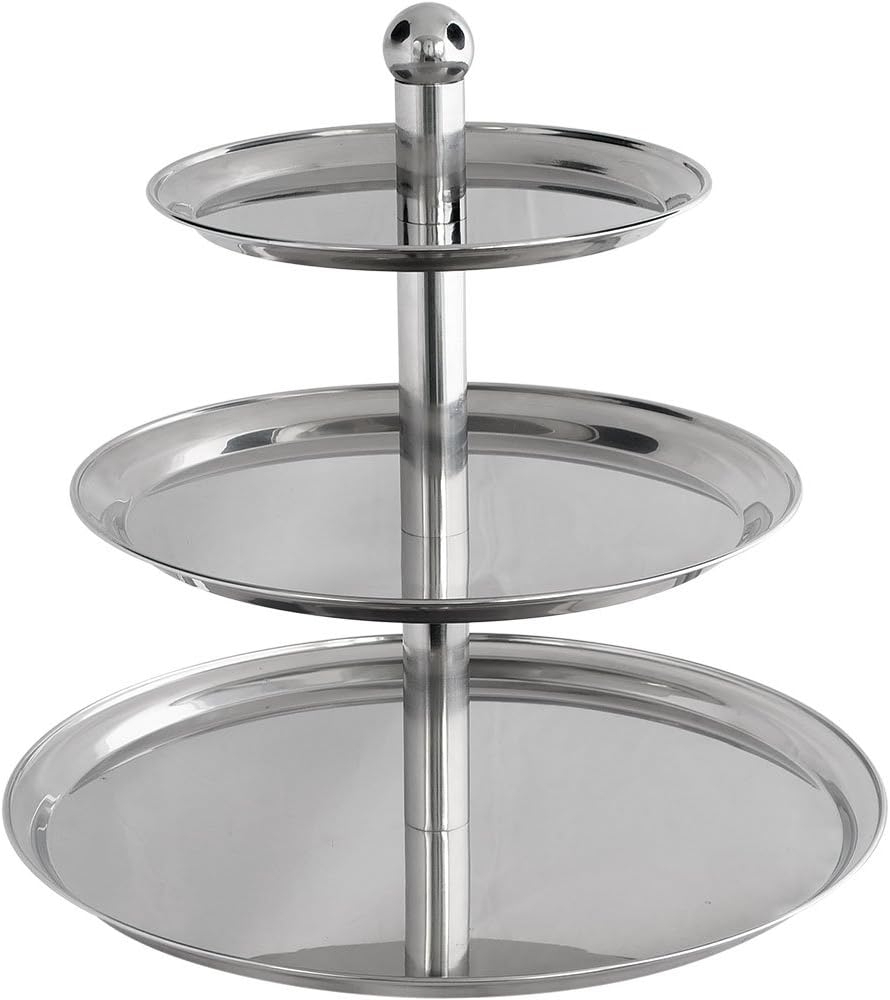 Stalgast Etagere mit Kugelgriff, 3-stufig, Höhe 50 cm Bild 1