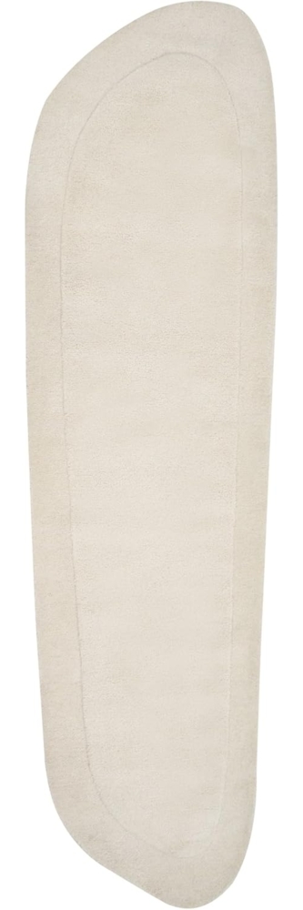 Teppich Viskose hellbeige 80 x 250 cm Kurzflor BERANI Bild 1