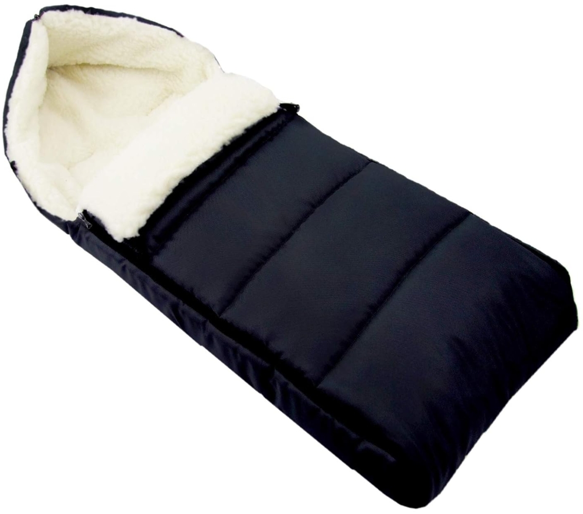 BambiniWelt by Rafael K. Fußsack Winterfußsack Babyfußsack Fußsack Kinderwagen Wolle 108cm LINIERT, universal Bild 1