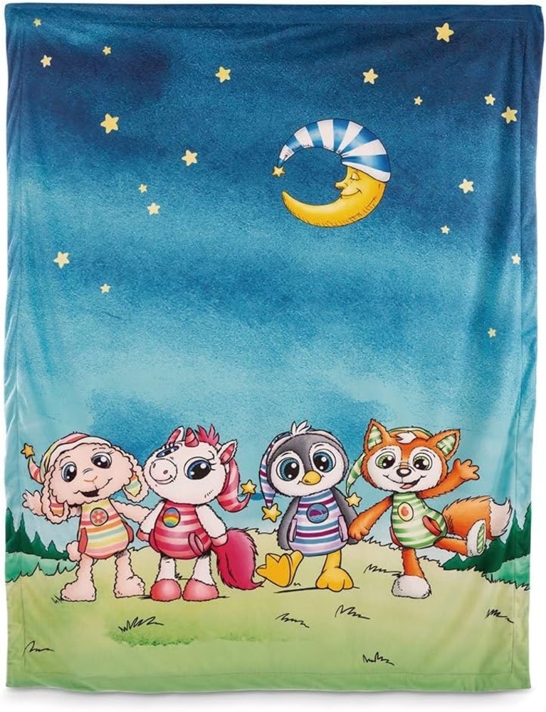 Nici 48526 Plschdecke Schlafmtzen 106x140 cm Bild 1
