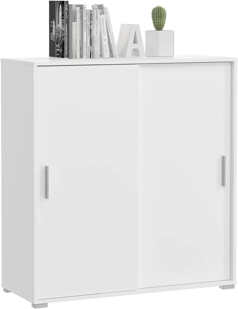 Schiebetürenschrank Mover in weiß 100x107 cm Bild 1