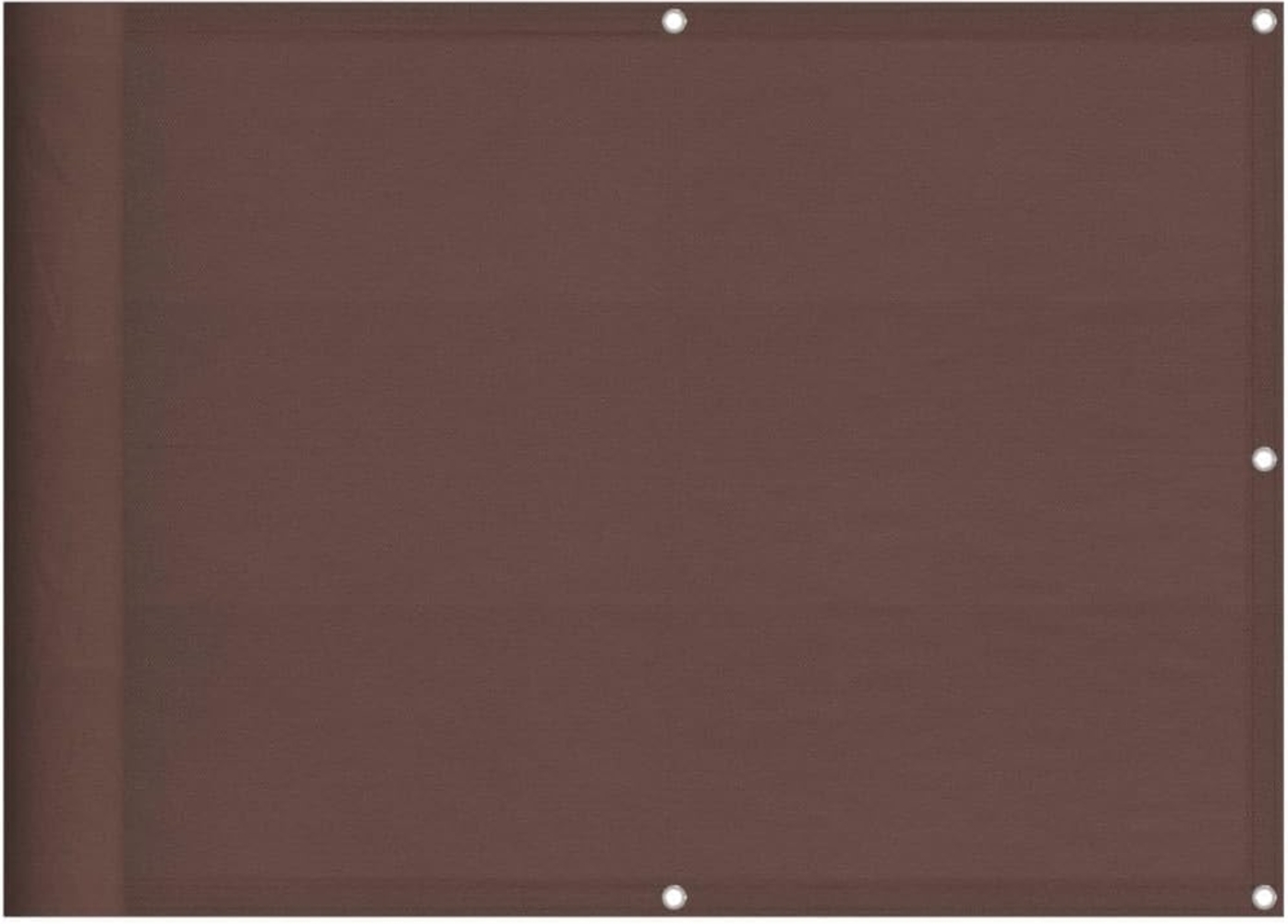 vidaXL Balkon-Sichtschutz Braun 75x700 cm 100 % Polyester-Oxford 4000382 Bild 1