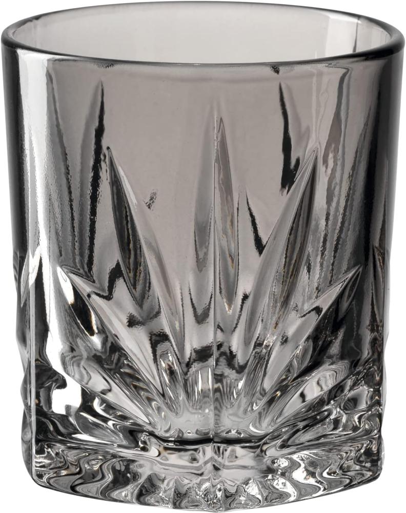 Leonardo Trinkglas Capri, Wasserglas, Saftglas, Kalk-Natron Glas, Grau, 220 ml, 022358 Bild 1