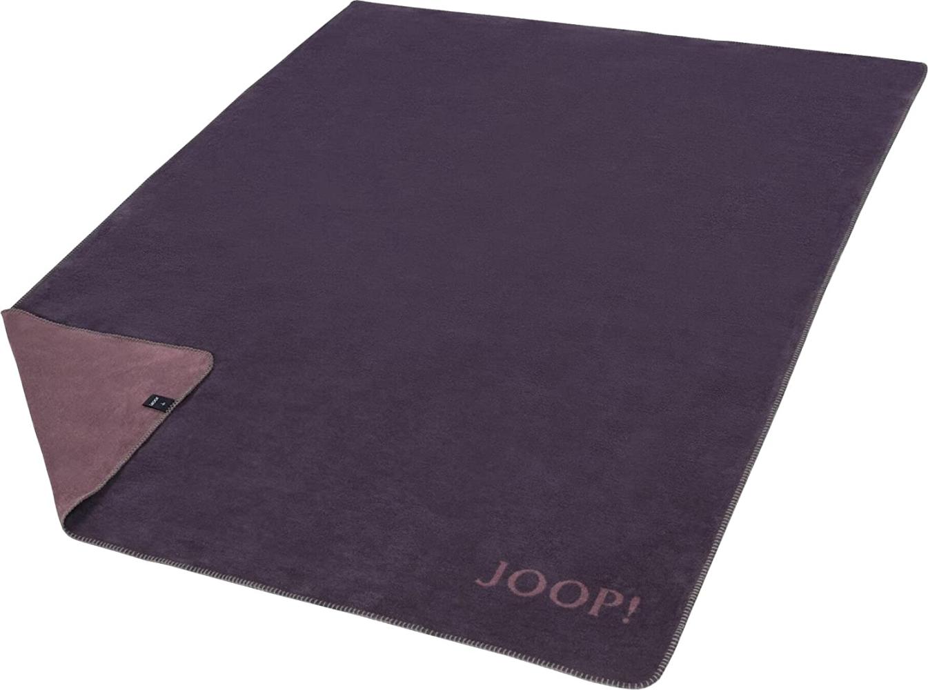 JOOP Wohndecke Uni Doubleface Größe 150x200 cm violett-mauve Plaid Bild 1