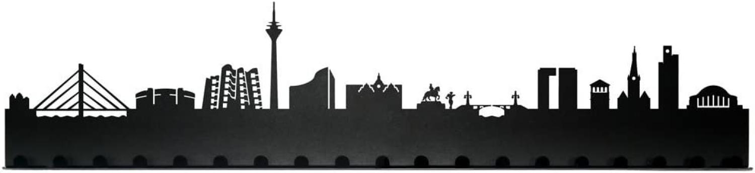 Radius Städte Garderobe Stadt Düsseldorf schwarz 19 Haken - 709 p Bild 1