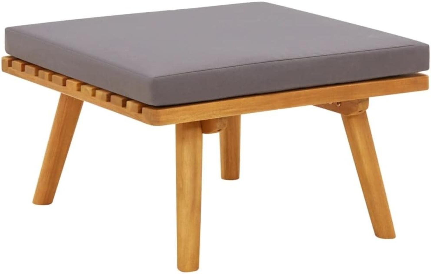 vidaXL Garten-Fußhocker mit Auflage 60×60×29 cm Akazie Massivholz 46674 Bild 1