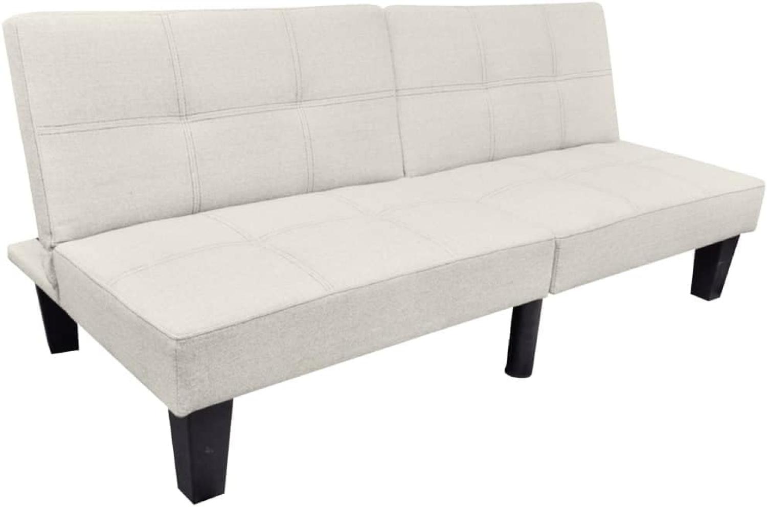 vidaXL Schlafsofa Verstellbar Beige Bild 1