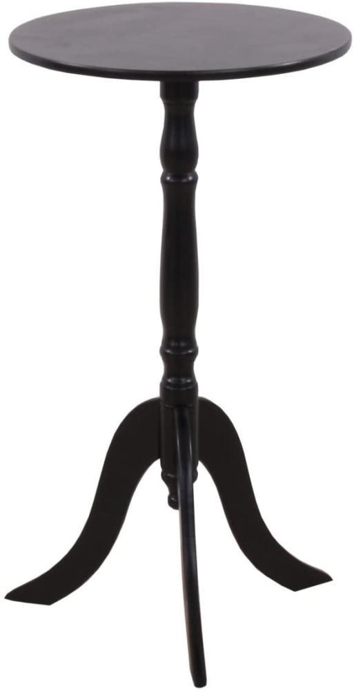Beistelltisch Telefontisch Zustelltisch Svelvik, Holz Ø29,5cm schwarz Bild 1