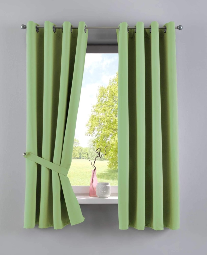 Gardinenbox Verdunkelungsvorhang, Ösen (2 St), verdunkelnd, Polyester, »NewYork« Thermo-Gardinen Blackout 201920600-2 Bild 1