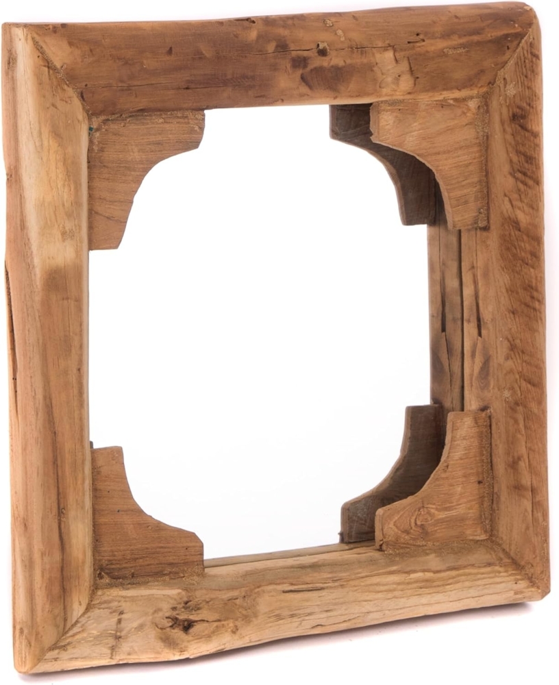 Wandspiegel India Teakholz, 50x50 cm naturfarben Bild 1