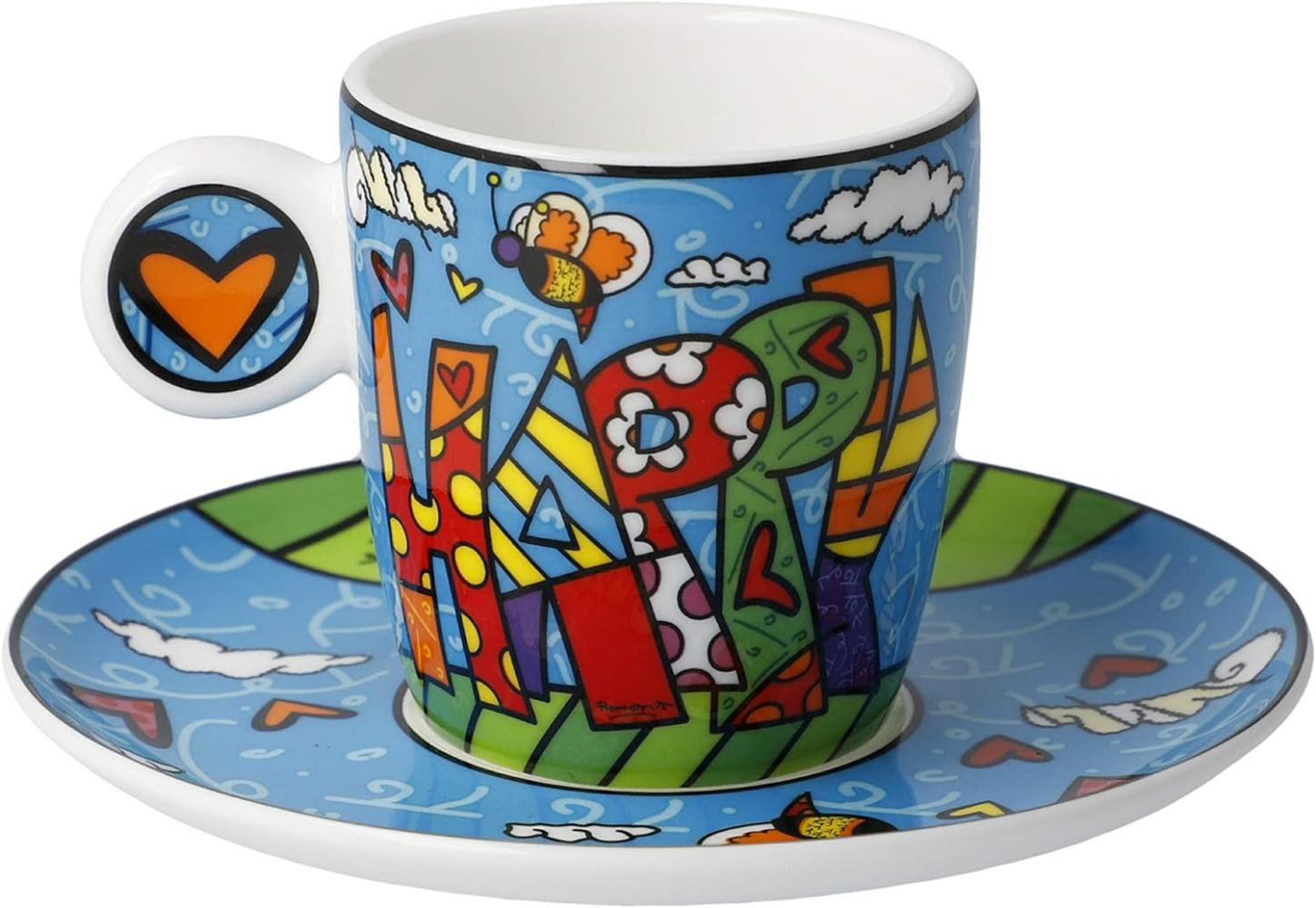 Goebel Pop Art Romero Britto Happy - Espressotasse Neuheit 2020 66452691 Bild 1