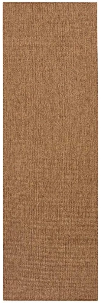 Flachgewebe Läufer Nature Naturbraun in Sisaloptik - 80x250x0,5cm Bild 1