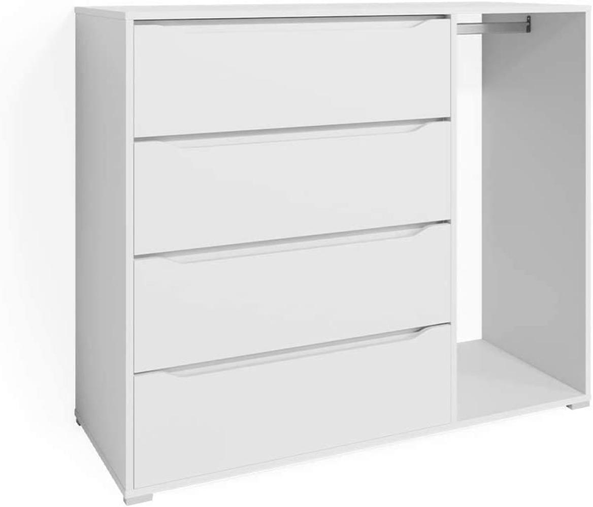 Vicco Kommode Schubladenkommode Highboard Ruben mit Kleiderstange 4 Schubladen Bild 1