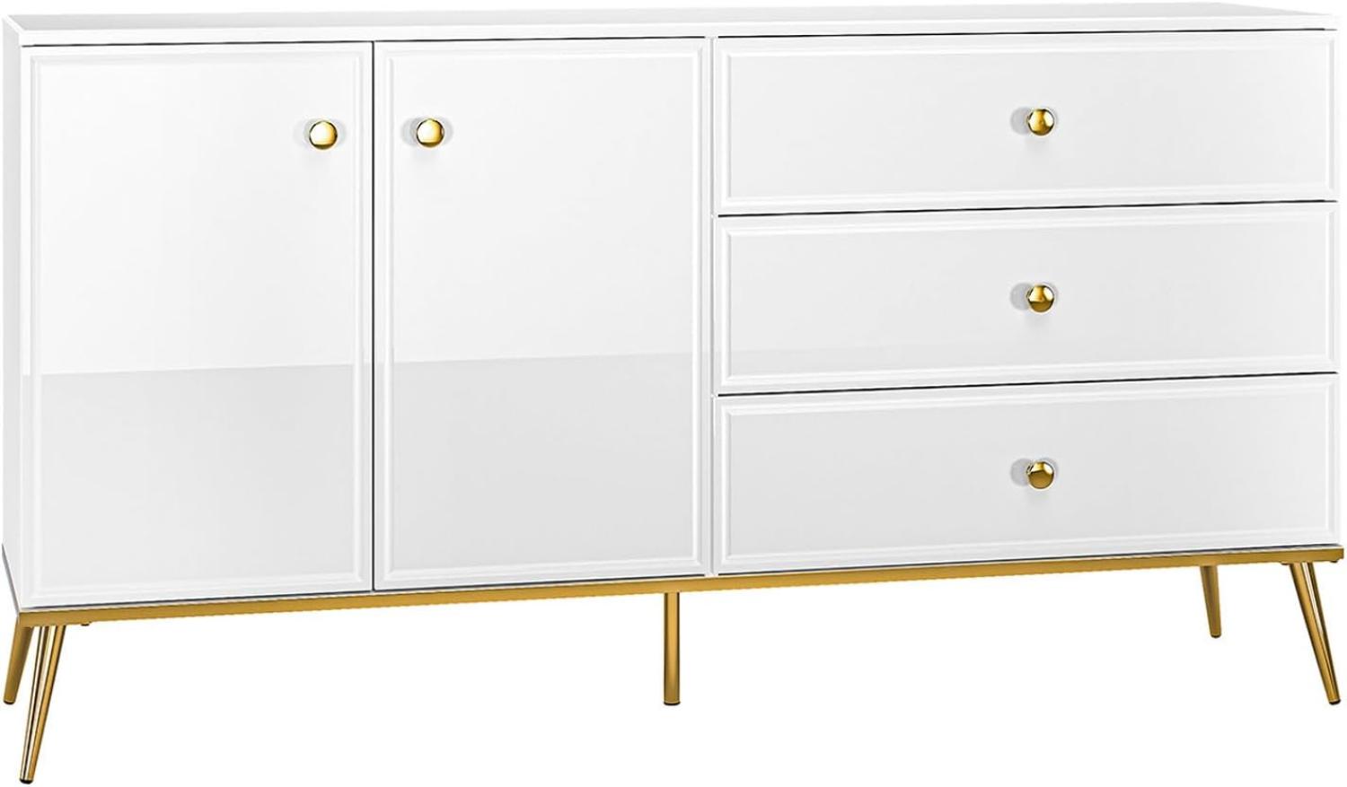 Sideboard GOLDIN Kommode 160x40x85cm Schubladen Bild 1