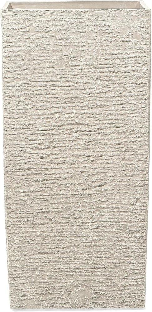 Blumenkübel beige quadratisch 40 x 40 x 81 cm GAZA Bild 1