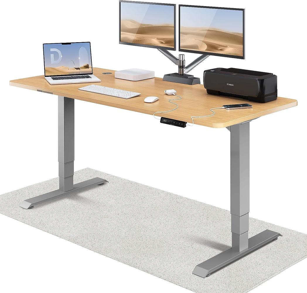 Höhenverstellbarer Schreibtisch (180 x 80 cm) - Schreibtisch Höhenverstellbar Elektrisch mit Flüsterleisem Dual-Motor & Touchscreen - Hohe Tragfähigkeit - Stehtisch von Desktronic Bild 1