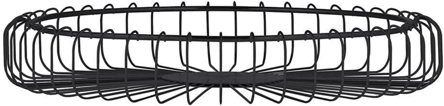 Blomus Drahtkorb Estra, Obstkorb, Obstschale, Stahl pulverbeschichtet, Black, D 37 cm, 64227 Bild 1