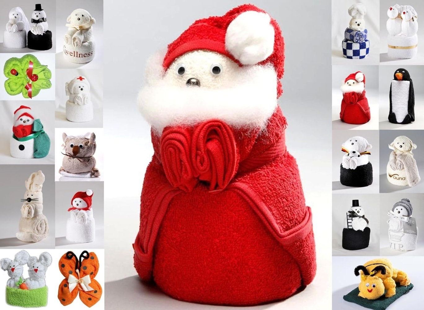 JACK Handtuch Set Frottier Geschenk Set viele Modelle Handarbeit Origami Gästetuch, (1-St), Handtuch, Waschhandschuh, gefaltete Tiere, tolle Geschenkidee Bild 1