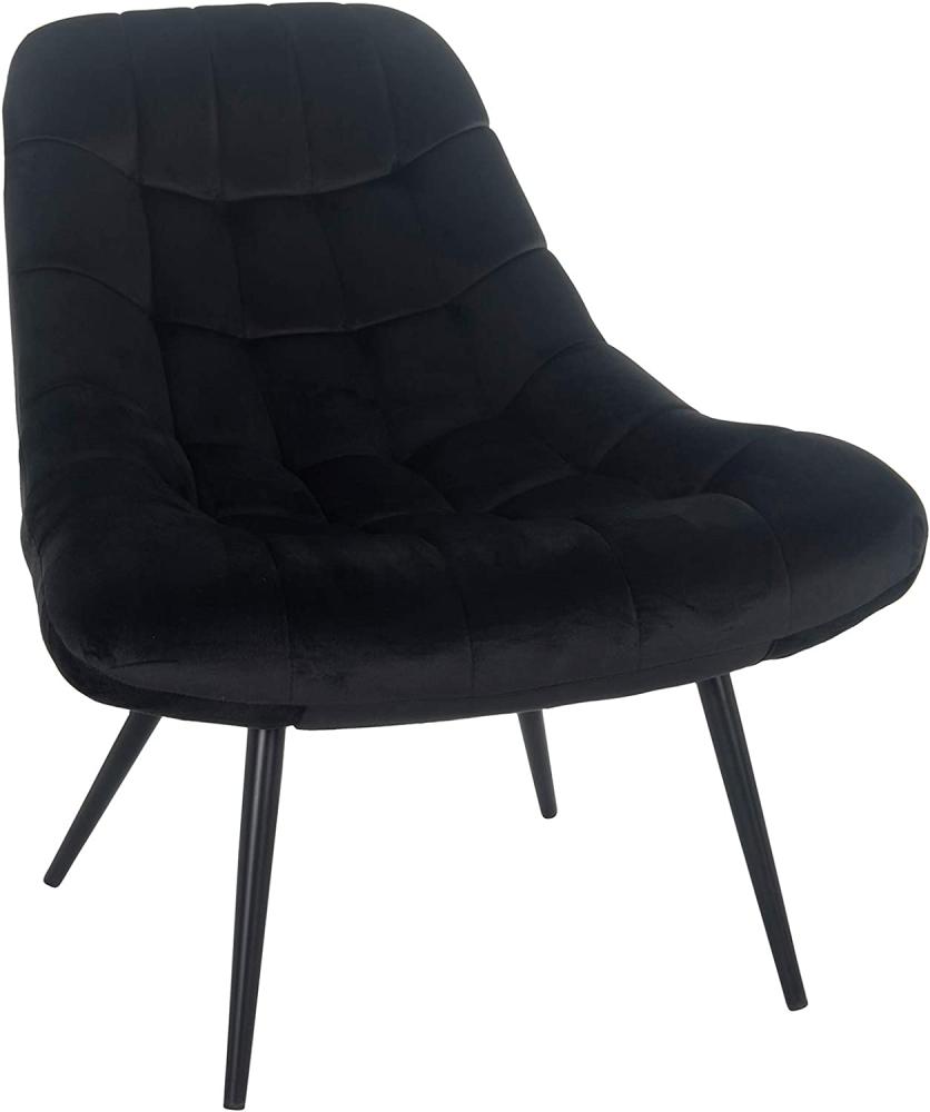 Sessel XXL Metall und Polyester Schwarz Bild 1