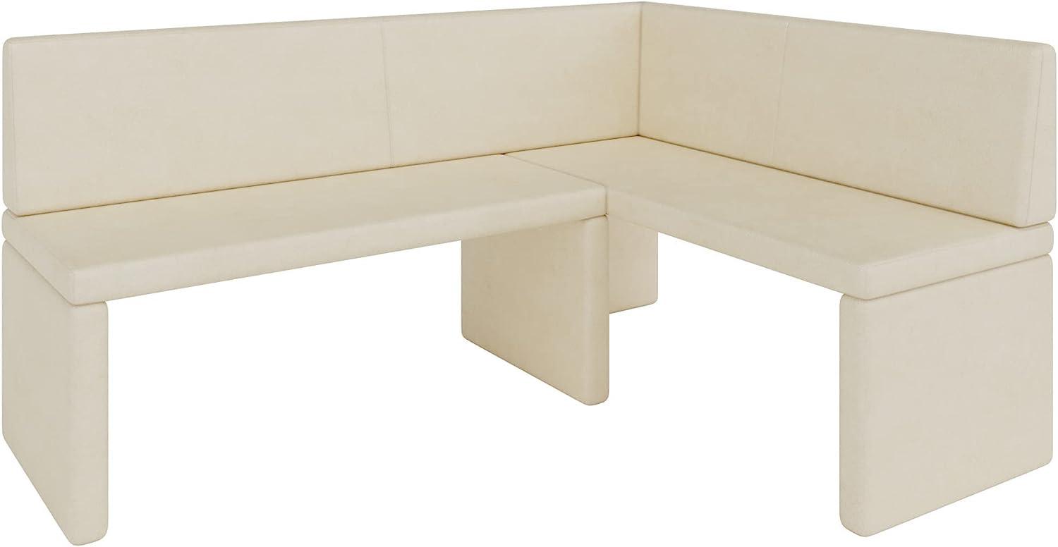 Eckbank Akiko Corner Bench - Eckbankgruppe für Ihrem Esszimmer, Küche modern, Sitzecke, Essecke. Perfekt für Küche, Büro und Rezeption. Solide und Starke Verarbeitung. (Soft 18, 196x142cm rechts) Bild 1