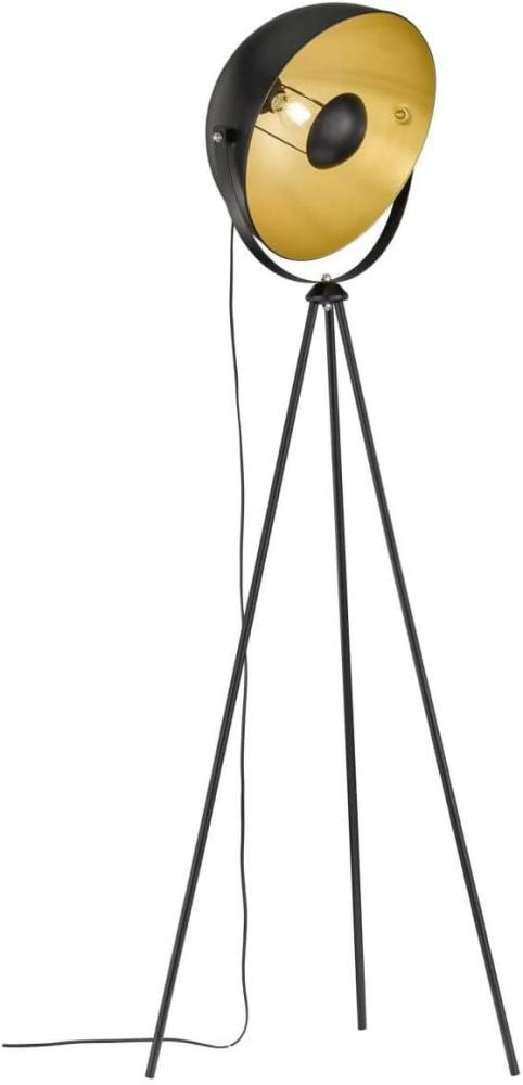 Wofi Standleuchte MONA 40 W Schwarz und Golden Bild 1