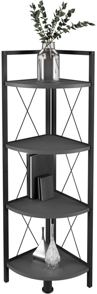 VCM Standregal Insasi 919830 Anthrazit H. 122 x B. 34 x T. 34 cm Bild 1