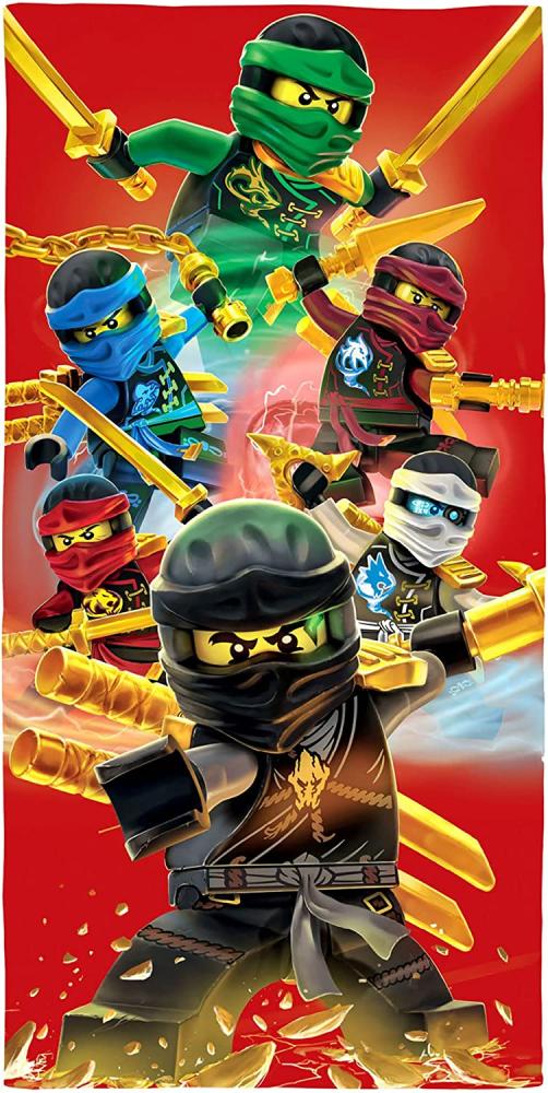 Lego Ninjago Badetuch Fire 70x140 Bild 1