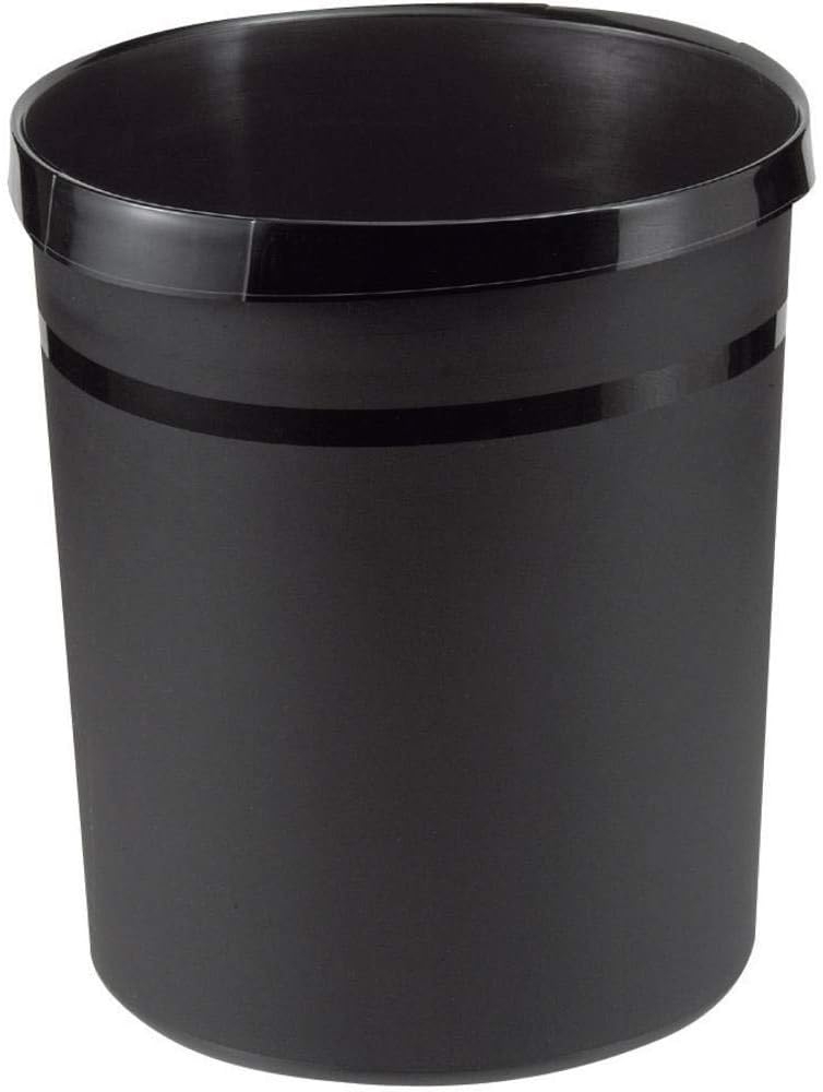 Han 'Grip' Papierkorb Grip, mit umlaufendem Griffrand und 2 Griffmulden, 18 Liter, Schwarz Bild 1