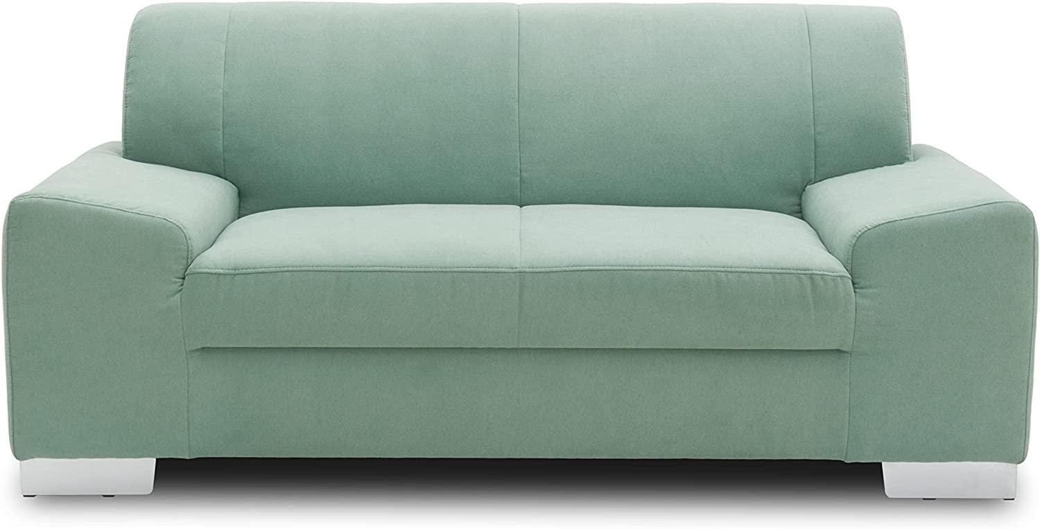 DOMO Collection Sofa Alisson, 2er Couch, 2-Sitzer, 2er Garnitur, 164x83x75 cm, Polstergarnitur in grün Bild 1