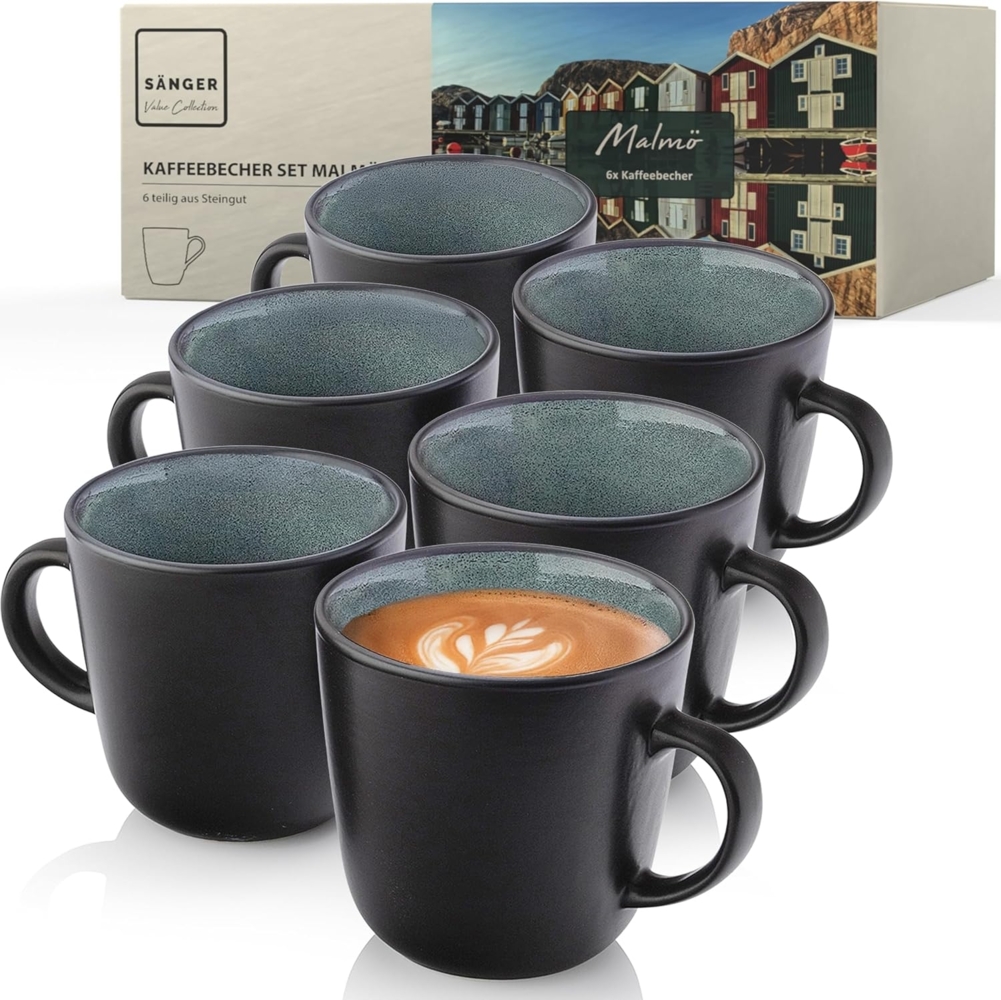 SÄNGER Steingut Kaffeebecher Malmö 6-teilig Bild 1