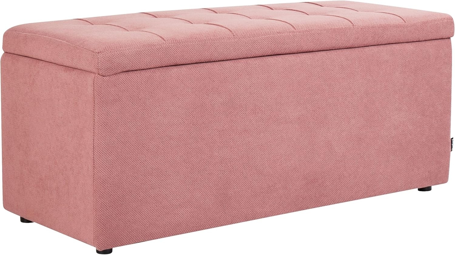 Aufbewahrungshocker OREM Stoff Rosa Bild 1