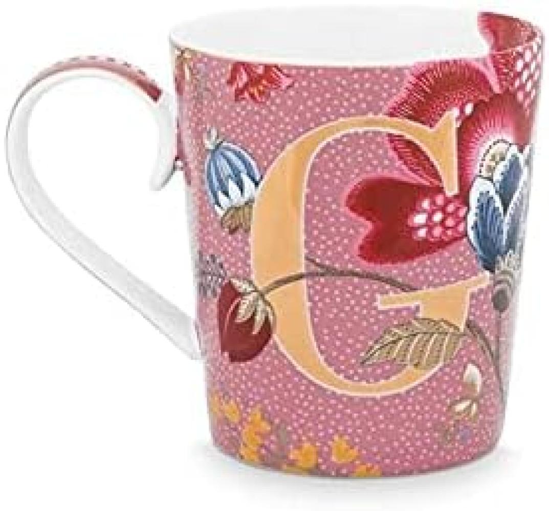 PIP STUDIO Floral Fantasy Alphabet Becher pink G 0,35 l Bild 1