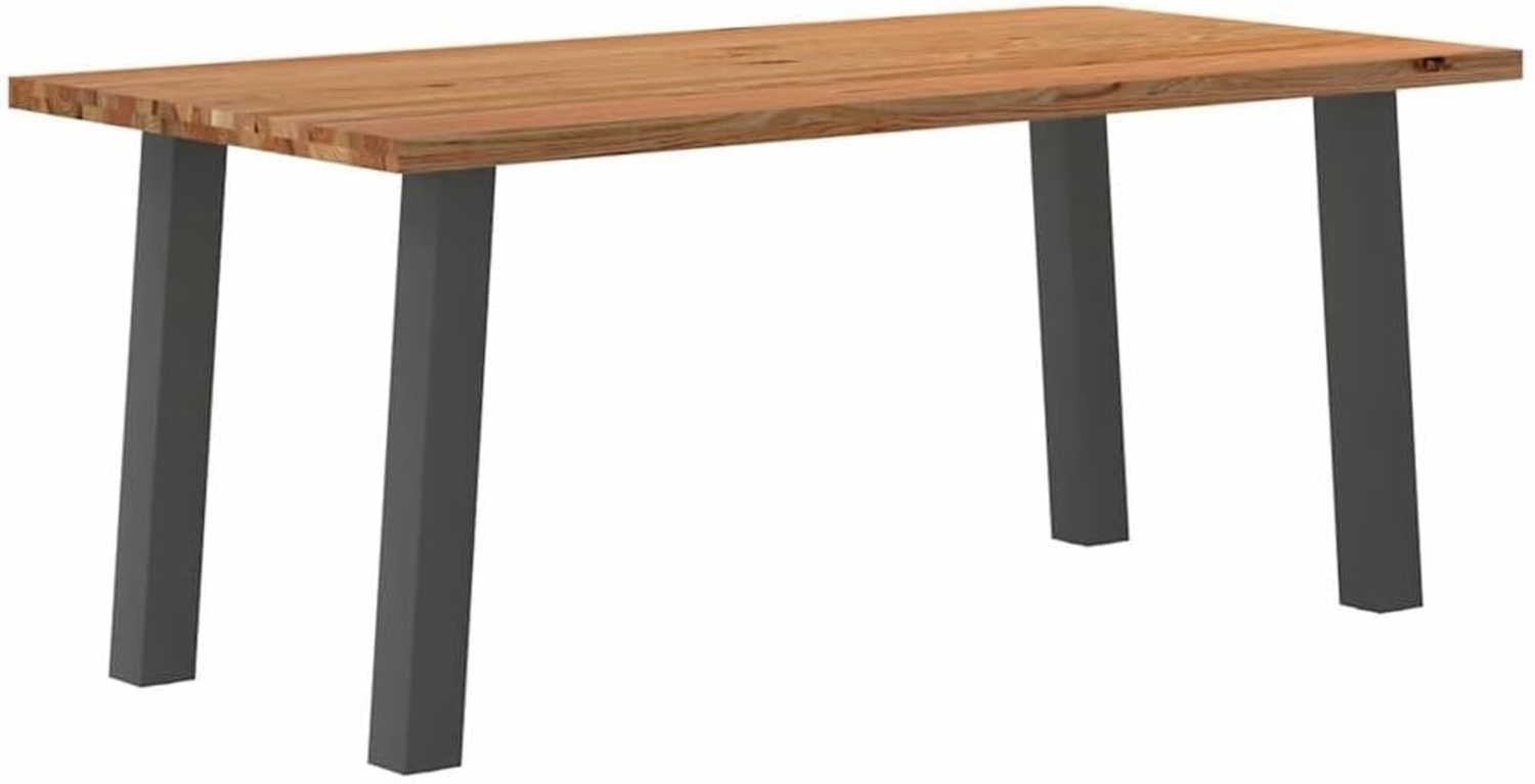 Esstisch Hellbraun 180 x 90 x 74 cm Massivholz Eiche Rechteckig 3304157 Bild 1