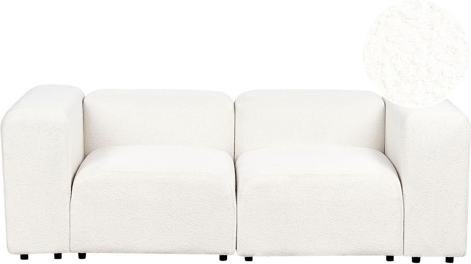 2-Sitzer Sofa Bouclé cremeweiß FALSTERBO Bild 1