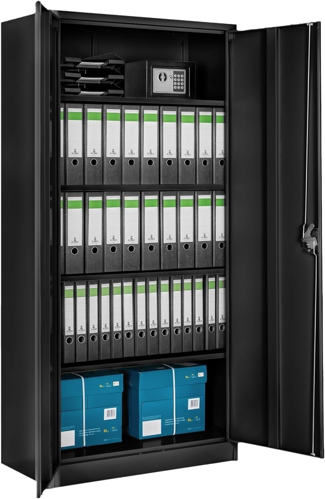 TecTake 800598 - Aktenschrank, Individuell höhenverstellbare Einlageböden, Leichte Montage - Diverse Modelle (Typ 2 | Nr. 402938) Bild 1