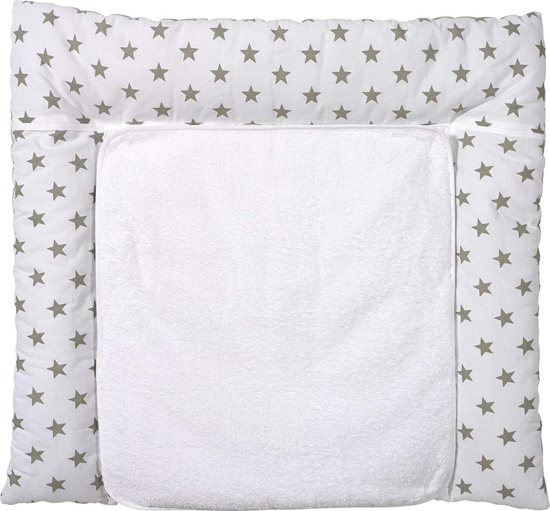 Schardt Wickelauflage mit abnehmbarer Frotteauflage, Big Stars beige 80x75 cm Bild 1