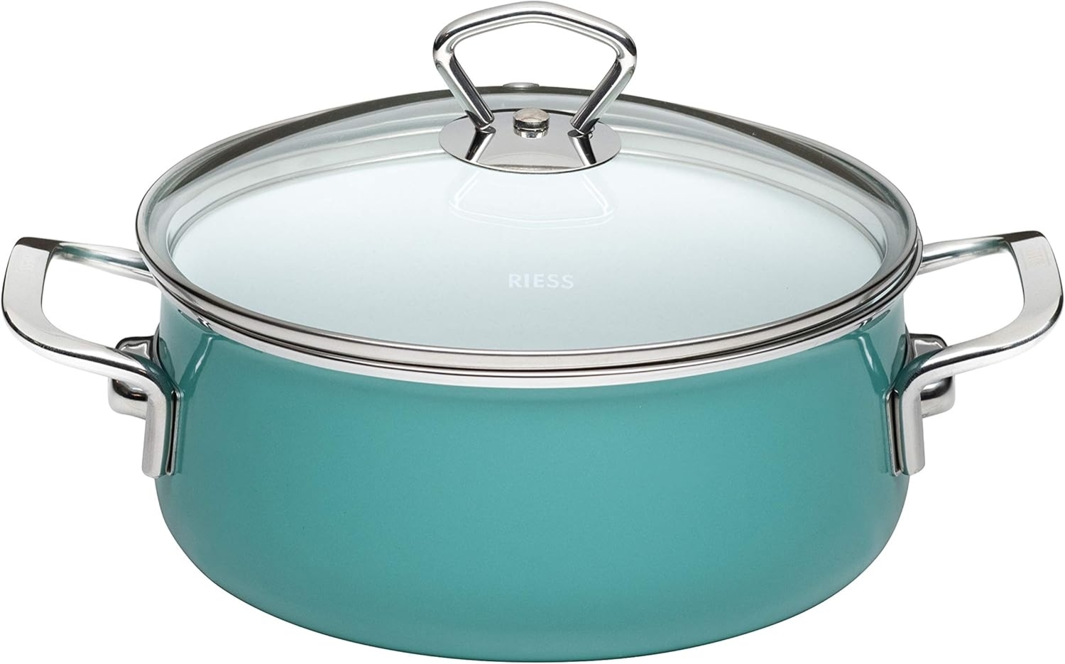 Riess Kasserolle mit Glasdeckel NATURE GREEN MEDIUM Bild 1