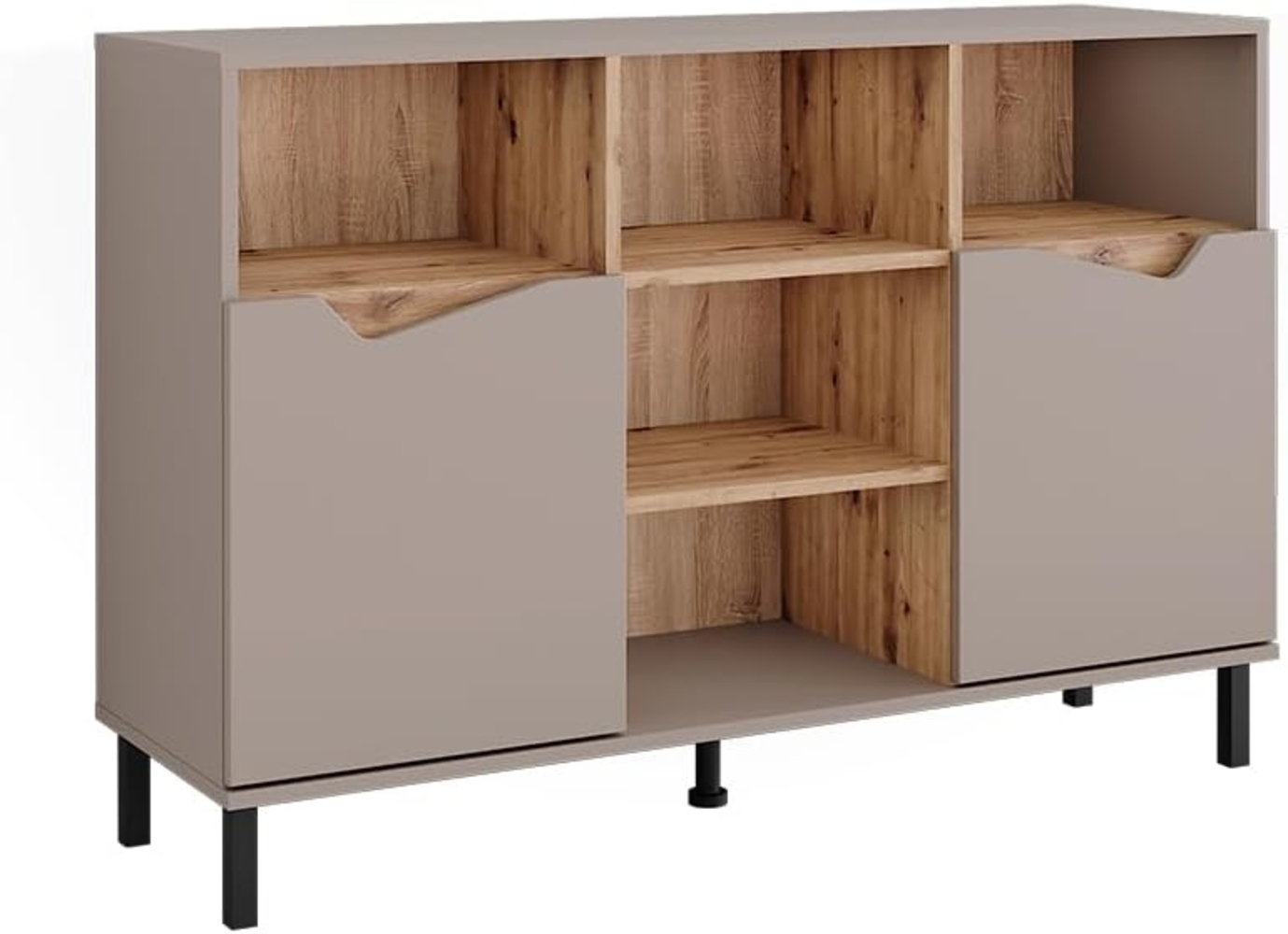 Kommode Marelle Greige/Artisan 120 x 81.3 cm mit 2 Türen Vicco Bild 1